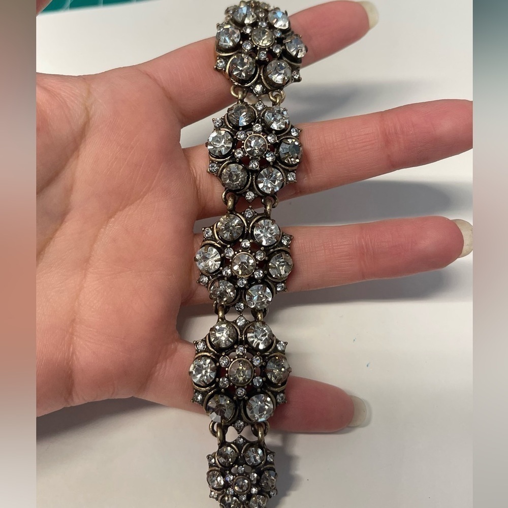 Zara Cz Rhinestone Bracelet Marked ZARA
